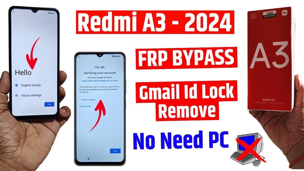 Xiaomi Redmi A3 Frp Bypass Android 14 | Redmi A3 Bypass Xiaomi Redmi A3 Frp Bypass Android 14 | Redmi A3 Bypass