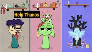 Oh No Help Thanos, Garden, Mr.tree Sprunki Incredibox