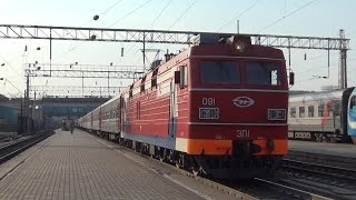 Электровоз ЭП1-091 с поездом №548 Екатеринбург — Анапа