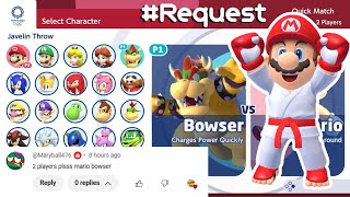 Mario And Sonic At Tokyo 2020 Gameplay 2 Players Mario Vs Bowser