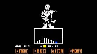 Undertale - Pacifist - Papyrus Fight