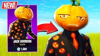 *NEW* Halloween JACK GOURDON Pumpkin Skin in Fortnite!! (Fortnite Live Gameplay)