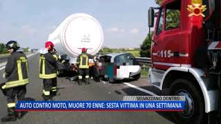 TG (22/09/2018) - AUTO CONTRO MOTO, MUORE 70ENNE: SESTA VITTIMA IN UNA SETTIMANA