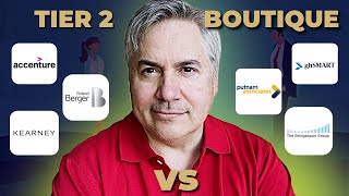 Tier 2 Accenture, Kearney, Etc. Vs Boutique Putnam, Bridgespan, Etc. Consulting Firms