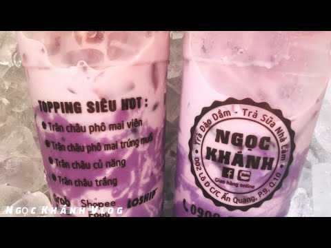 Cách làm trà sữa khoai môn