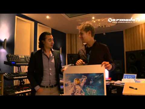 Armin van Buuren & Joseph Klibansky signing the posters