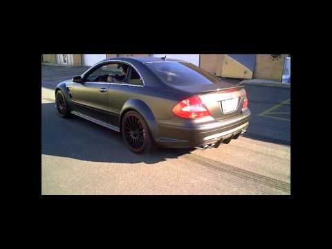 Video of Matte Black CLK 63 AMG Black Series Burnout No Mods Ecu Tuned by 