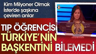 Kim Milyoner Olmak İsterde Tıp Öğrencisi Türkiyenin Başkenti Sorusunu Bilemedi