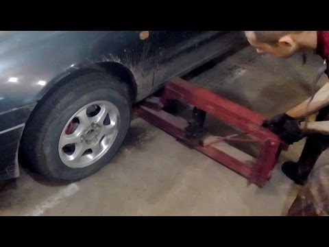 Самодельный подкатной домкрат для автомобиля своими руками 66