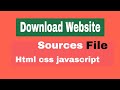 Download website sources file  , Html css javascript bangla tutorials .