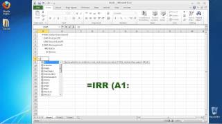 How to Calculate the Internal Rate of Return, or IRR, in Microsoft Excel