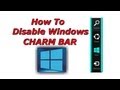 How To Disable Windows 8 Charms Bar (Edge UI)