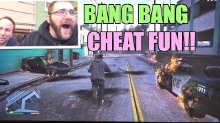 GTA 5 BANG BANG Cheat Code Funny Moments and EPIC REACTIONS PS4 GAMEPLAY!