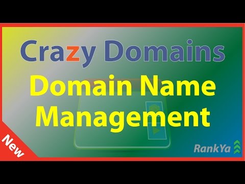 VIDEO : crazy domains domain name management - crazy domainsdomain name management https://youtu.be/6v09ayzj30q video tutorial shows how to manage domain name ...
