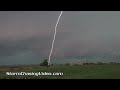 8/31/2014 Denison Iowa Tornado Warned Storm and Vivid Lightning B-roll