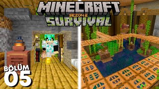 Sihirli Fırça Dokunuşuyla Açılan GİZLİ Depo!  Minecraft Survival #5