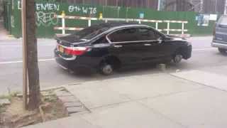 Tire Thief On The Loose In Williamsburg, Brooklyn