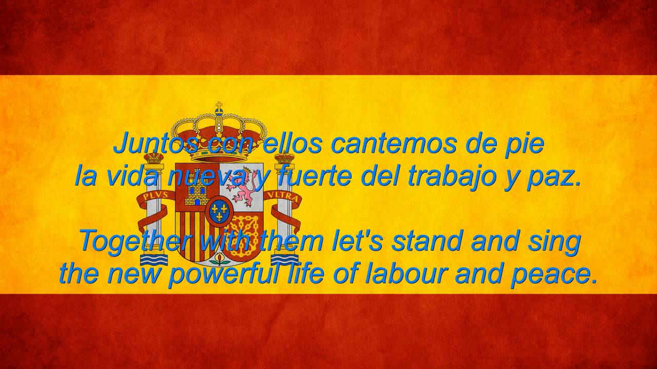 Spain National Anthem English lyrics - YouTube