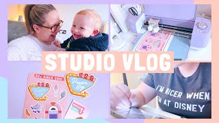 STUDIO VLOG | Finding the Balance & Making More Stickers! | 022