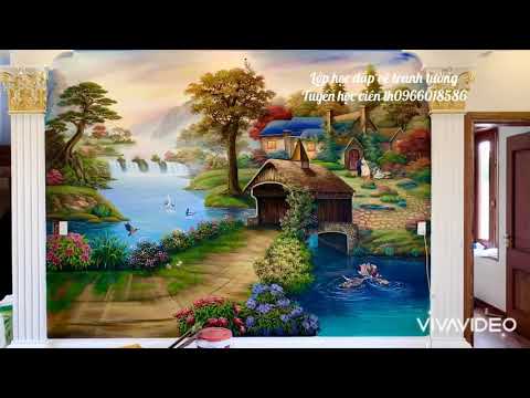 Lớp học đắp vẽ tranh tường Ngọc Sinh tuyển học viên