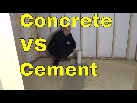 Concrete VS Cement-The Differences-BASIC Explanation