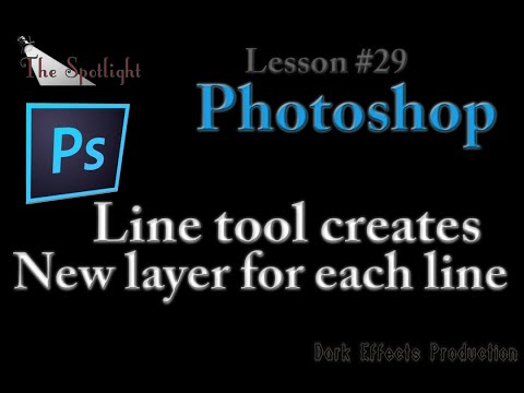 Adobe Photoshop Lesson #29 - Line tool creates new layer for each line