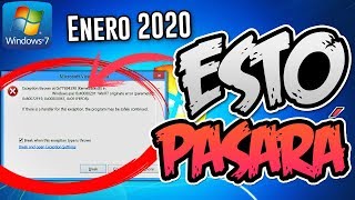 ⚠️Advertencia! Windows 7 Enero 2020 💀 / Esto es lo que PASARA? 😱