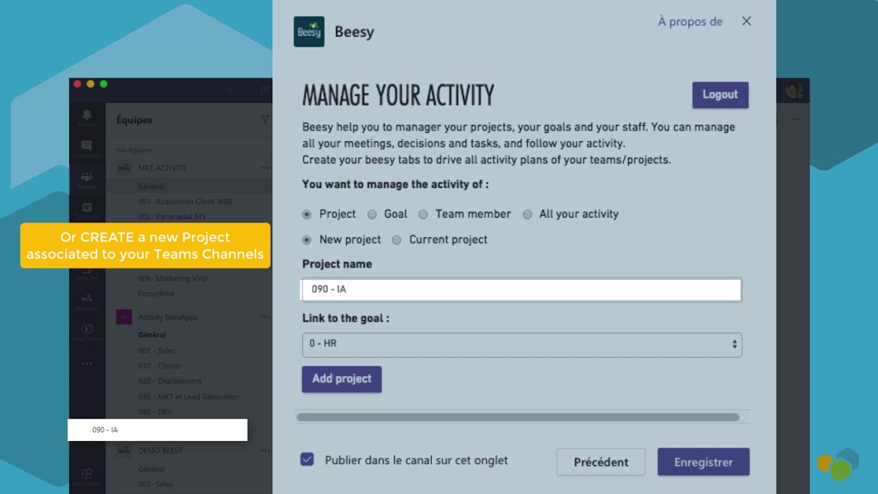 Videos Training - How to add beesy tabs in Microsoft Teams