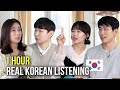 1 HOUR Natural Korean Conversation 🇰🇷 - Listening Practice [KOR/ENG SUB]