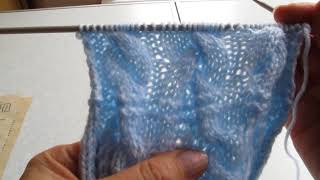 LKC Cable stitch video 5 of 8 - C8B, C8F in 2 x 8 stitch and 1 x 12 stitch panels