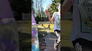 Morgentraining für Kinder. Je länger sie trainieren, umso länger dürfen sie mit dem Handy spielen.