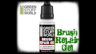 Using Brush Repair Gel - To Recover The Tip Of Used Brushes Paints - Winsor Newton Vallejo Scoda ...