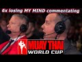 6x I've LOST MY MIND 🤯 commentating at the MUAY THAI WORLD CUP #yyc #muaythai