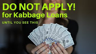 Do Not Apply For Kabbage Loans | UNTIL You See This