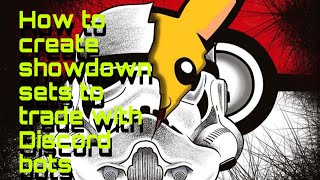 How To Create Showdown Sets To Trade With Discord Bots