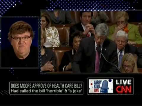 Michael Moore on Larry King Live with Wolf Blitzer - March 22, 2010 - Part 3