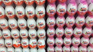 Surprise Eggs Kinder 22 Figurines Smurfs Angry Birds Hello Kitty Peppa Pig