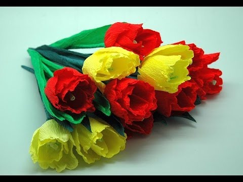 Букет своими руками из креповой бумаги своими руками 77