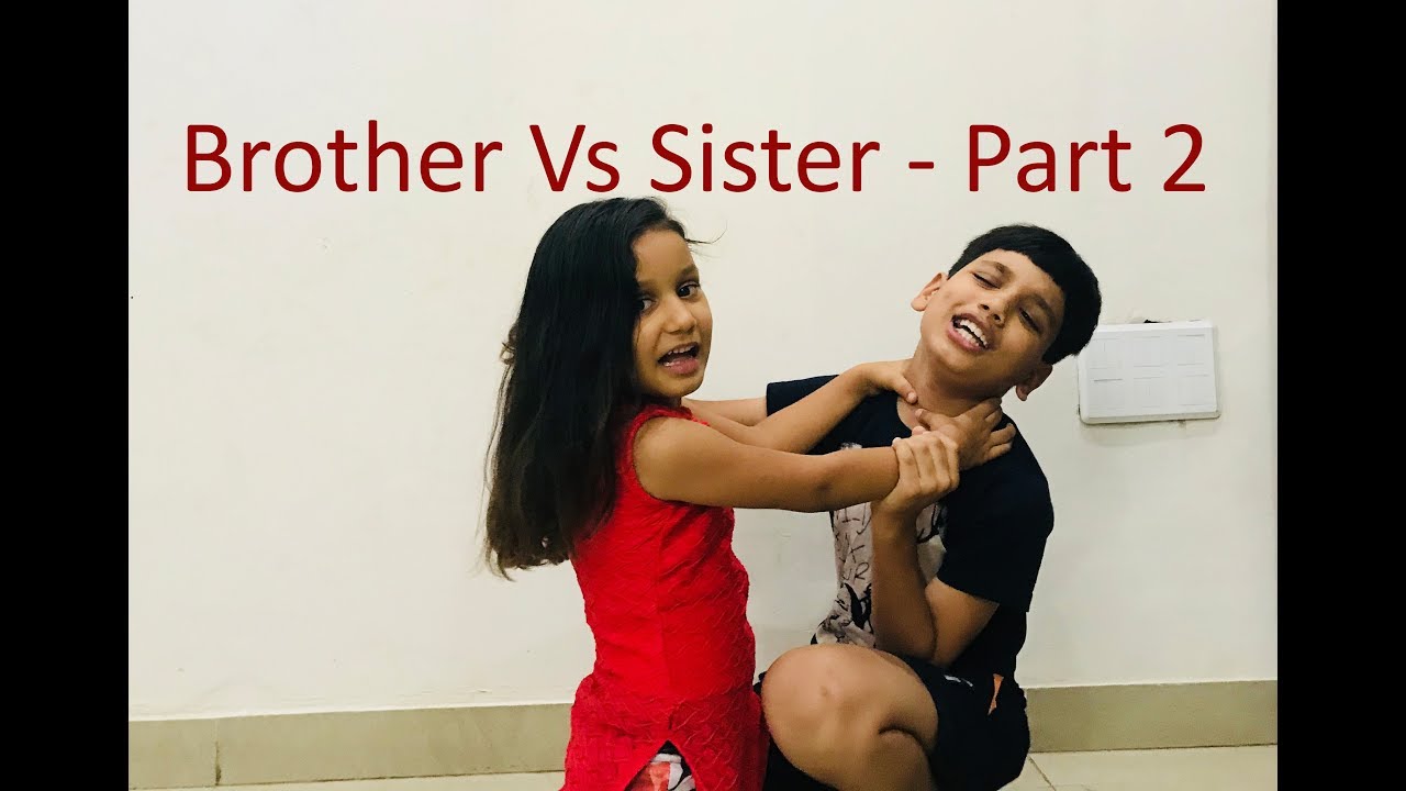 Sister confuses brother gives