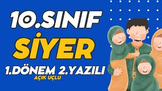 10. Sınıf Peygamberimizin Hayatı Si̇yer 1. Dönem 2. Yazılı Soruları Ve Çözümü%99 Çıkabilir