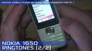 Nokia 1650 Mobile Phone Ringtones Part 2 - Startupshutdown