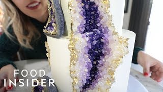 How To Make A Hyperrealistic Geode Cake