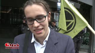 Action de désobéissance civile d’Extinction Rebellion – Frédéric Hamlet-Gagnon