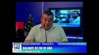 HUGO CRAVERO, PERIODISTA. BALANCE DE FIN DE AÑO "EL URBANO DIGITAL"