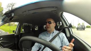 Driving Review - 2013 Hyundai Santa FE GLS - 7 Passenger SUV Test Drive - Video Review