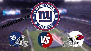 Madden 20 | CFM | Season 21 | Week 11 New York Giants vs Arizona Cardinals | Highlights