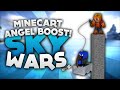 MLG Minecart Angel Boost! - Minecraft Sky Wars! | DieBuddiesZ...