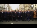 More than 50 world leaders linked arms to lead Paris unity march