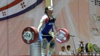 Nadi Evstyukhina (super slo-mo) 130kg snatch