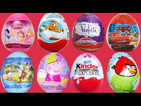DISNEY EGGS & KINDER Surprise Eggs Toys Huevos sorpresa by Toys Play Doh & Surprise